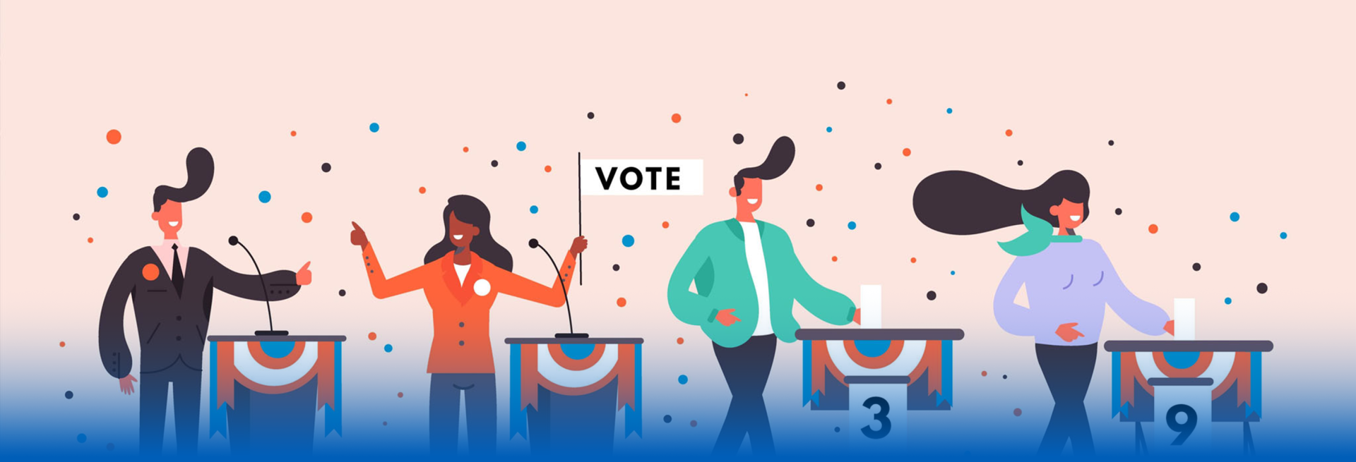 SEO verkiezingsavond Header blauw